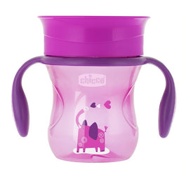 Chicco Perfect Cup 360° kubek do nauki samodzielnego picia 12m+ Girl 200ml