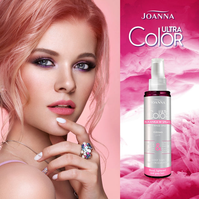 Joanna Ultra Color płukanka w sprayu różowa 150ml