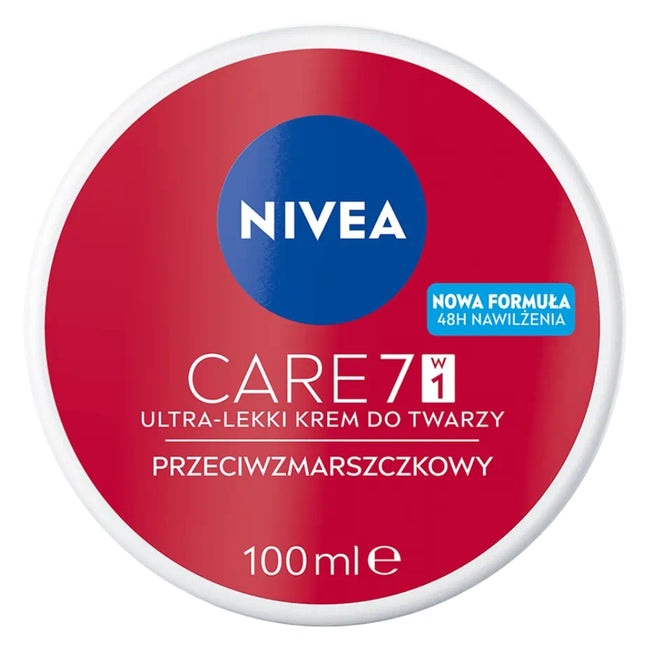 Nivea Care 7w1 przeciwzmarszczkowy lekki krem do twarzy 100ml