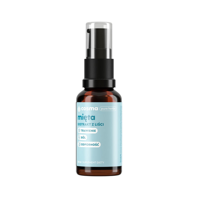 Cosma Cannabis Pure Herbs Mięta ekstrakt z liści mięty pieprzowej suplement diety 30ml