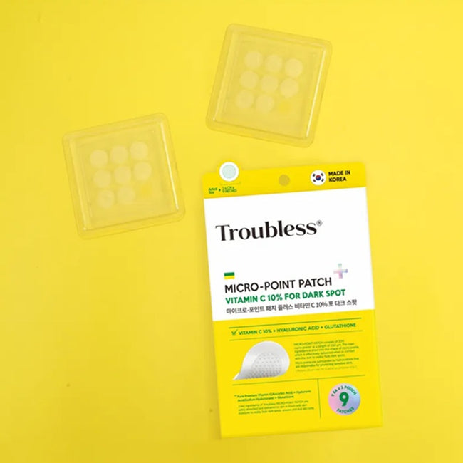Troubless Micro-Point Patch Plus Vitamin C 10% For Dark Spot plastry z witaminą C na przebawienia 9szt.