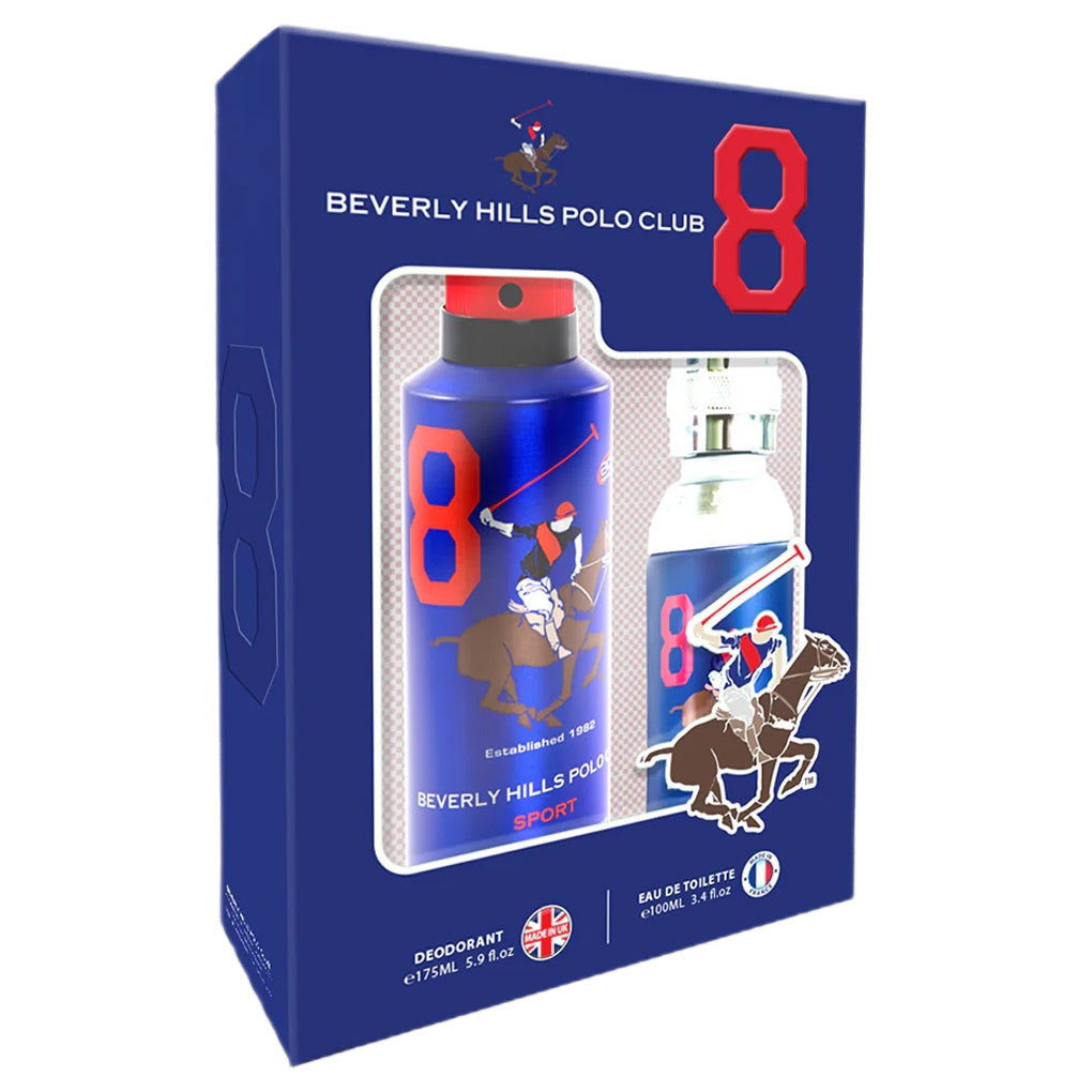 beverly hills polo club beverly hills polo club sport 8 woda toaletowa 100 ml   zestaw