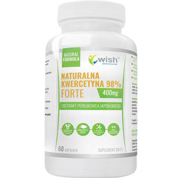 WISH Pharmaceutical Naturalna Kwercetyna 98% Forte 400mg suplement diety 60 kapsułek