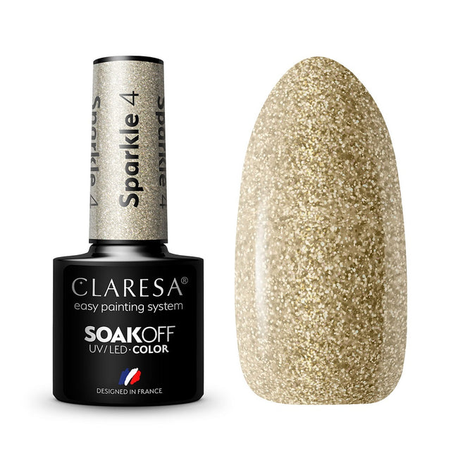 Claresa Soak Off UV/LED Sparkle lakier hybrydowy 5g