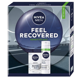Nivea Men Feel Recovered zestaw pianka do golenia 200ml + balsam po goleniu 100ml