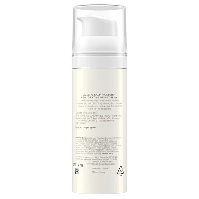 Aveeno Calm+ Restore przywracający nawilżenie krem na noc 50ml