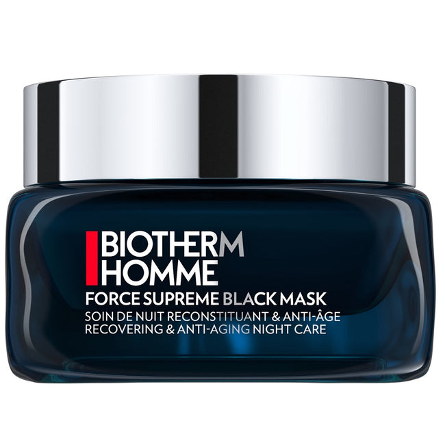 Biotherm Homme Force Supreme Black Mask regenerująco-przeciwstarzeniowa maska na noc 50ml