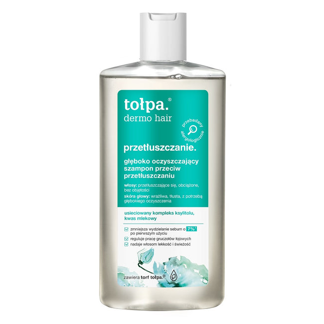 Tołpa Dermo Hair głęboko oczyszczający szampon przeciw przetłuszczaniu 250ml