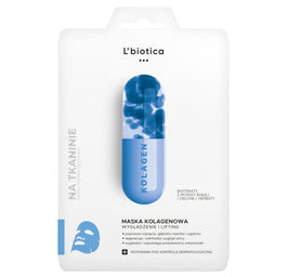 L'biotica Maska kolagenowa na tkaninie - wygładza i liftinguje 23ml