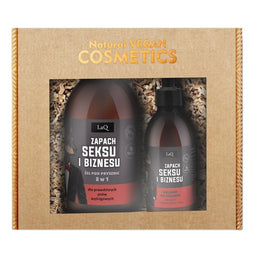 LaQ Zapach Seksu i Biznesu zestaw żel pod prysznic 500ml + balsam po goleniu 150ml