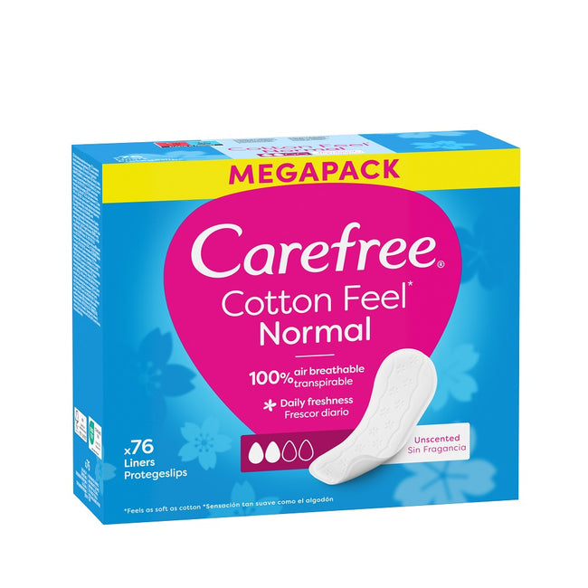 Carefree Cotton wkładki higieniczne nieperfumowane