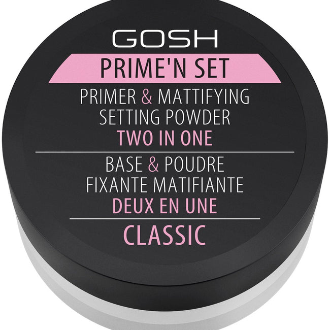 Gosh Prime'n Set Powder utrwalająco-matujący puder/baza 2w1