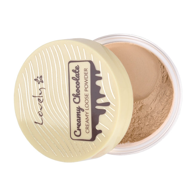 Lovely Chocolate Loose Powder czekoladowy matowy puder brązujący do twarzy i ciała z ekstraktem z nasion kakao