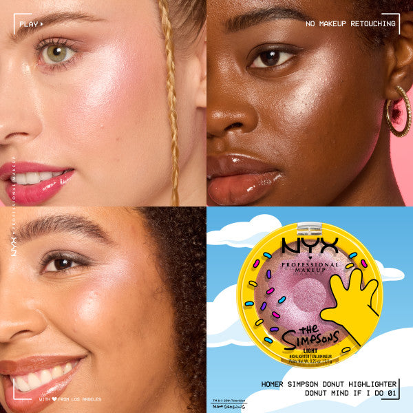 NYX Professional MakeUp Homer Simpson Donut rozświetlacz do twarzy 7.1g