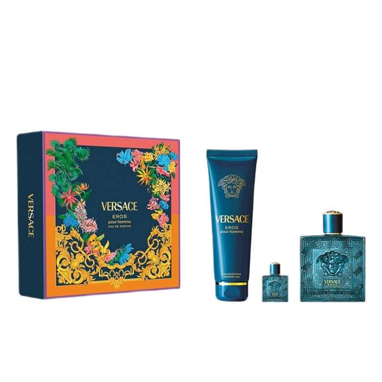 versace eros woda perfumowana 100 ml   zestaw  