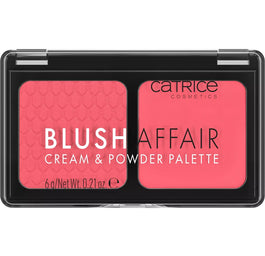 Catrice Blush Affair Cream & Powder Palette paleta róży do policzków 010 Stunning Strawberry 6g