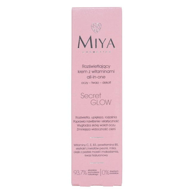 Miya Cosmetics SecretGLOW rozświetlający krem z witaminami all-in-one 30ml