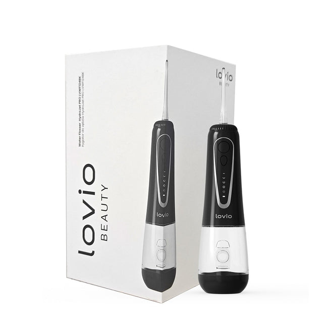 Lovio Beauty HydroJet PRO irygator do zębów Czarny LVWF124BK + 8 końcówek