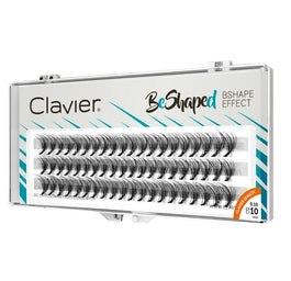 Clavier BeShaped jedwabne kępki rzęs skręt B 10D