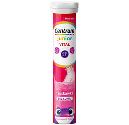 Centrum Vital Junior suplement diety truskawka 20 tabletek musujących