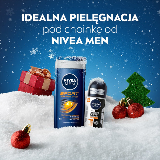 Nivea Men Sporty You zestaw żel pod prysznic 3w1 250ml + antyperspirant roll-on 50ml