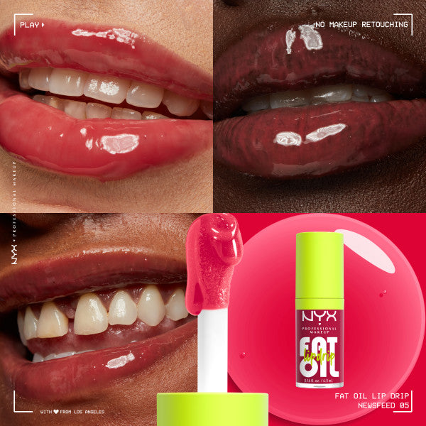 NYX Professional MakeUp Fat Oil Lip Drip Kit zestaw olejków do ust 4x4.8ml