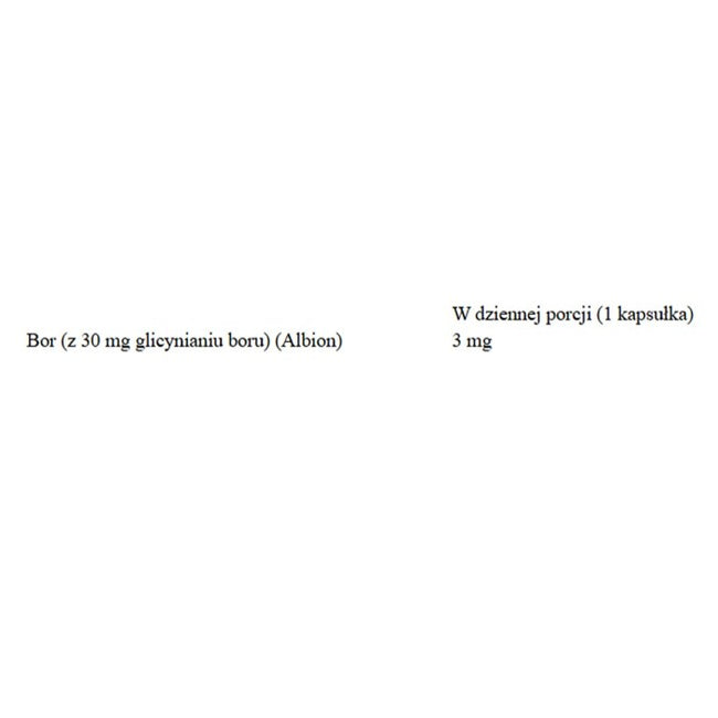 Now Foods Boron 3mg suplement diety 100 kapsułek