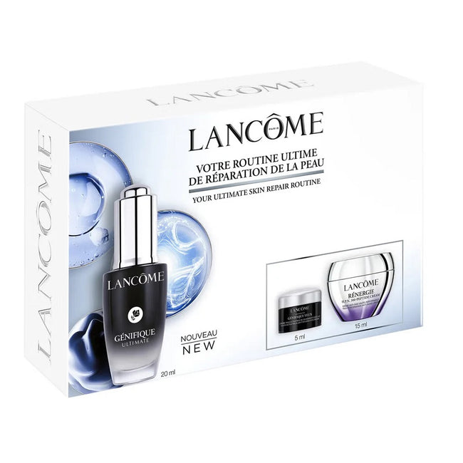 Lancome Genifique zestaw serum do twarzy 20ml + krem pod oczy 5ml + krem do twarzy 15ml