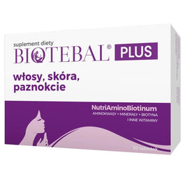 Biotebal Plus włosy skóra paznokcie suplement diety 30 tabletek