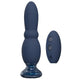 Dream Toys Glam Beaded Anal Vibe wibrujący korek analny z pilotem Granatowy