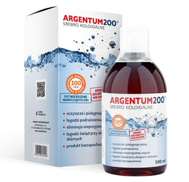 Aura Herbals Argentum200 Srebro Koloidalne 100ppm tonik 500ml