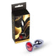 MyLove Butt Plug Collection Jewellery Dark Silver metalowy korek analny Red
