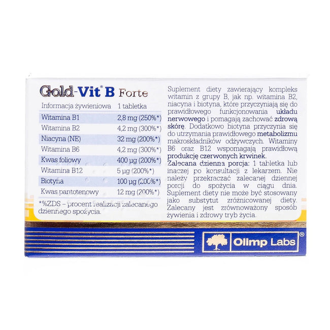 Olimp Labs Gold-Vit B Forte suplement diety 60 tabletek