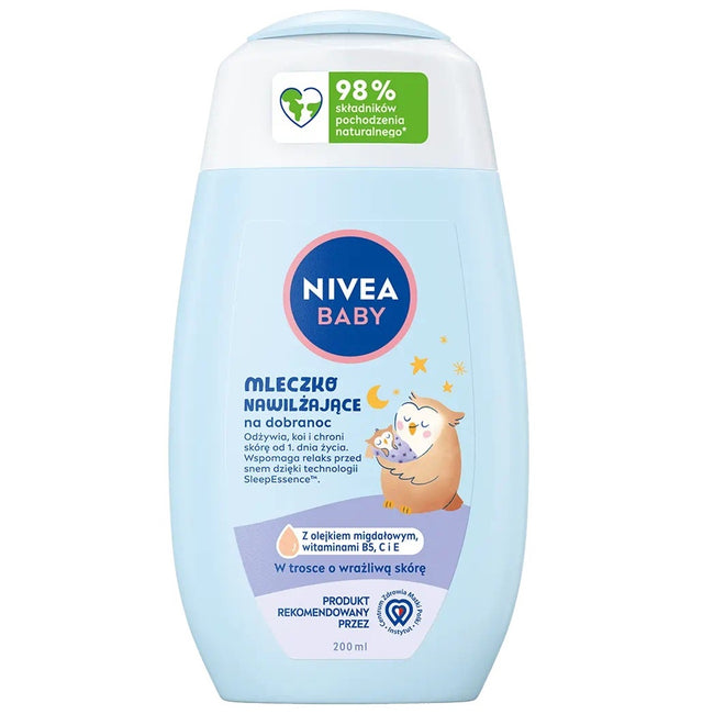 Nivea Baby mleczko nawilżające na dobranoc 200ml