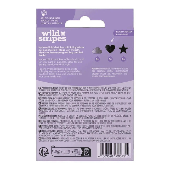 Wild Stripes Anti-Pimple Patches plastry na wypryski z kwasem salicylowym 24szt.