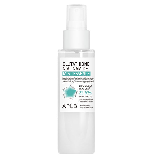 APLB Glutathione Niacinamide Mist Essence rozjaśniająca esencja w mgiełce 105ml