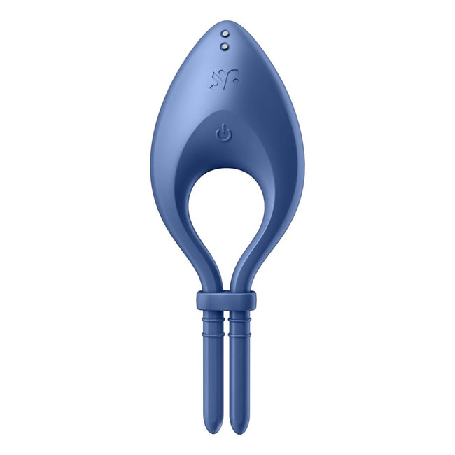 Satisfyer Bullseye wibrujący pierścień na penisa Blue