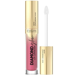 Eveline Cosmetics Diamond Glow Lip Luminizer błyszczyk do ust z kwasem hialuronowym 09 Peach Dream 4.5ml