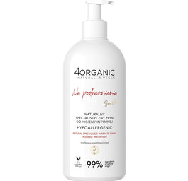 4organic Na podrażnienia naturalny specjalistyczny płyn do higieny intymnej 350ml