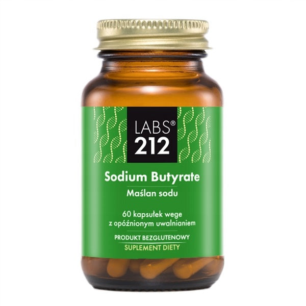 LABS212 Sodium Butyrate maślan sodu suplement diety 60 kapsułek