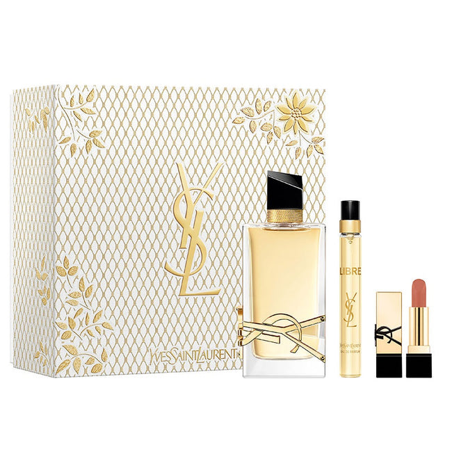 Yves Saint Laurent Libre Pour Femme zestaw woda perfumowana spray 90ml + woda perfumowana spray 10ml + pomadka do ust 1.3g