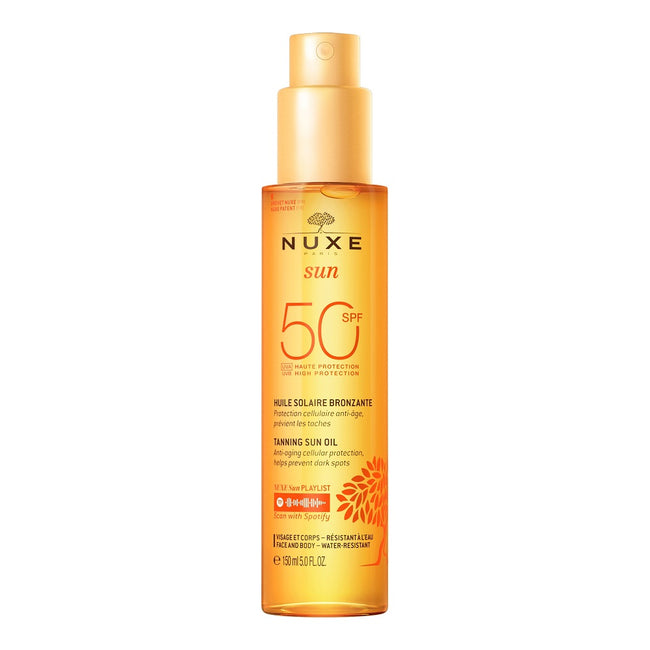 Nuxe Sun zestaw olejek do opalania twarzy i ciała SPF50 150ml + balsam po opalaniu 100ml