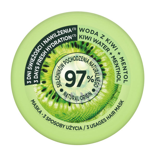 Garnier Fructis Hair Food Kiwi Menthol maska do włosów suchych i tłustych u nasady 400ml