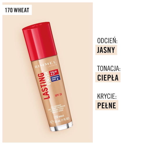 Rimmel Lasting Finish 25HR SPF20 długotrwały podkład do twarzy