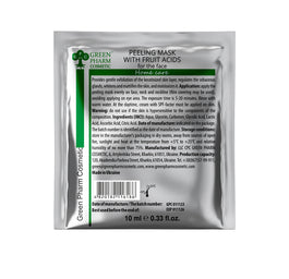 Green Pharm Cosmetic Maseczka peeling do twarzy z kwasami owocowymi 10ml