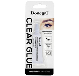 Donegal Clear Glue wodoodporny klej do rzęs Transparentny 7g