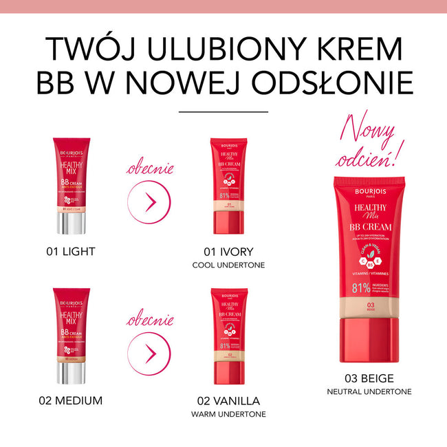 Bourjois Healthy Mix kryjący krem BB z kompleksem witamin 30ml