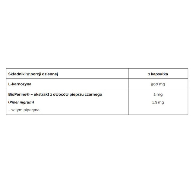 Pharmovit L-Karnozyna 500 mg suplement diety 60 kapsułek