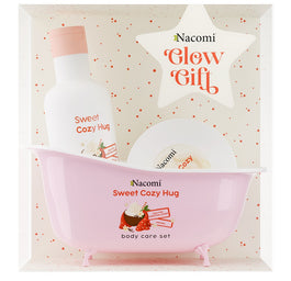 Nacomi Sweet Cozy Hug zestaw żel pod prysznic 300ml + kremowe masło do ciała 100ml
