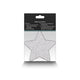 NS Novelties Pretty Pasties nakładki na biust Glitter Stars Red/Silver 2 pary